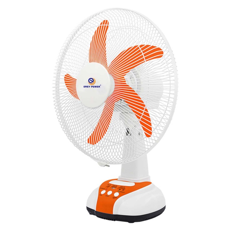 EP-2116A 3-IN-1 AC/DC TABLE SOLAR FAN+PANEL+2BULB 16INCH