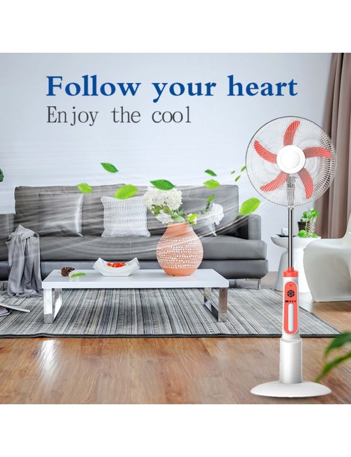 EP-8816 3-IN-1 AC/DC STAND SOLAR FAN+PANEL+2BULB 16INCH