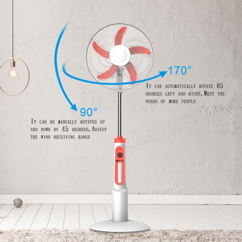 EP-8816 3-IN-1 AC/DC STAND SOLAR FAN+PANEL+2BULB 16INCH