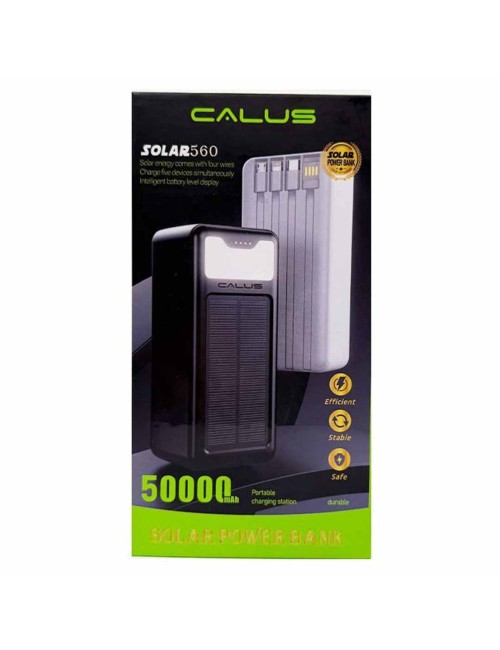 CALUS SOLAR560 50000mAhباور بانك طاقة الشمسية