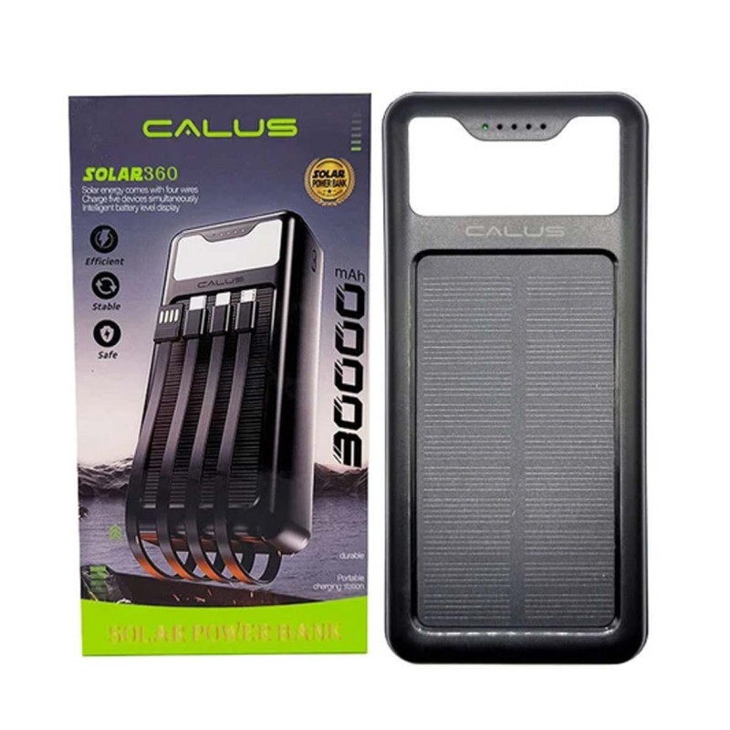 CALUS SOLAR360 30000mAhباور بانك طاقة الشمسية