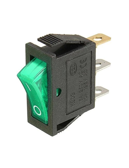 15A LFSW4-GREEN سويتش ماكينة سنجل اخضر 3 طرف