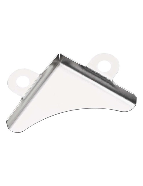 CHROME CORNER GLASS 3 X 3