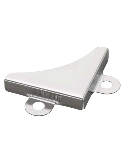 CHROME CORNER GLASS 3 X 3
