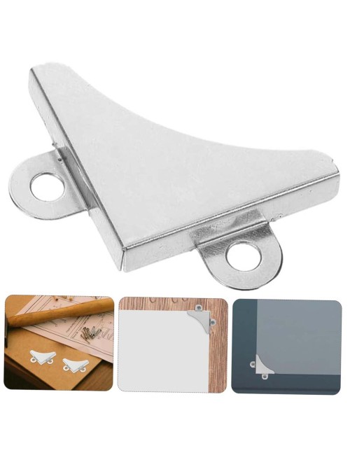 CHROME CORNER GLASS 3 X 3