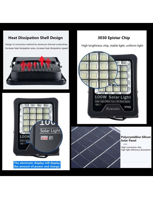 AN-SFL02-100W SOLAR LED FLOOD LIGHT 100W OUTDOOR IP66