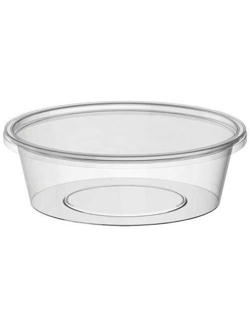 261048 ماعون مدور شفاف مع غطاء 5 حبة