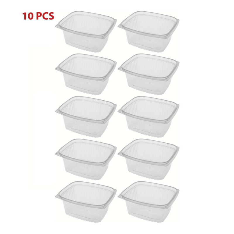 503919 ماعون مدور شفاف مع غطاء 10 حبة