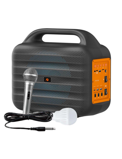 KTS-1769-SOLAR MICROPHONE,BT SPEAKER WITH 1LED BULB