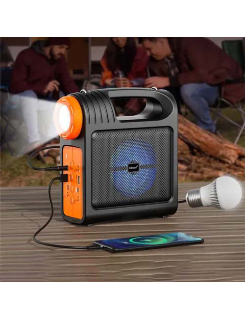 KTS-1796-SOLAR MICROPHONE,BT SPEAKER WITH 1LED BULB