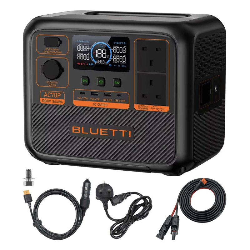 AC70P BLUETTI 1000W باور بنك متعدد الاستخدامات