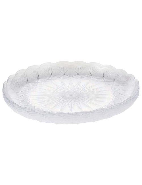 122233 طبق فواكة شفاف طقم 5 حبة