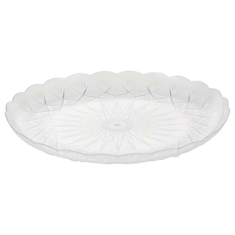 122233 طبق فواكة شفاف طقم 5 حبة