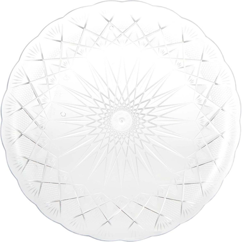 122233 طبق فواكة شفاف طقم 5 حبة