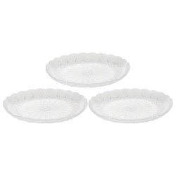 122332 طبق فواكة شفاف طقم 3 حبة