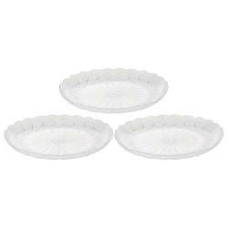 003055 طبق فواكة شفاف طقم 3 حبة