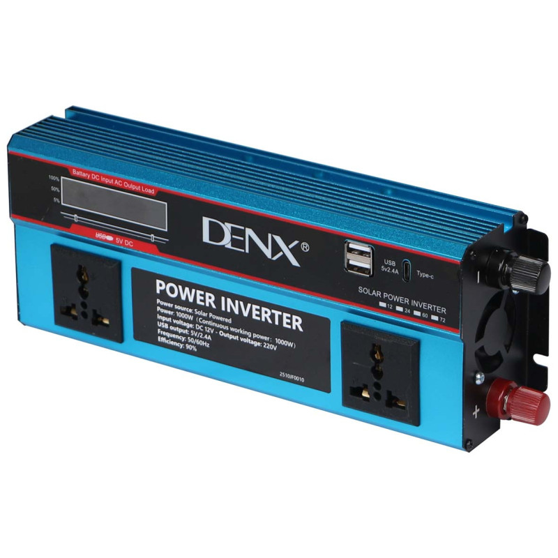 DENX DX3650 1000W DC12/24V محول كهرباء