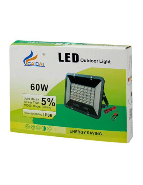 CAICAI 60W DC 12V LED كشاف خارجية