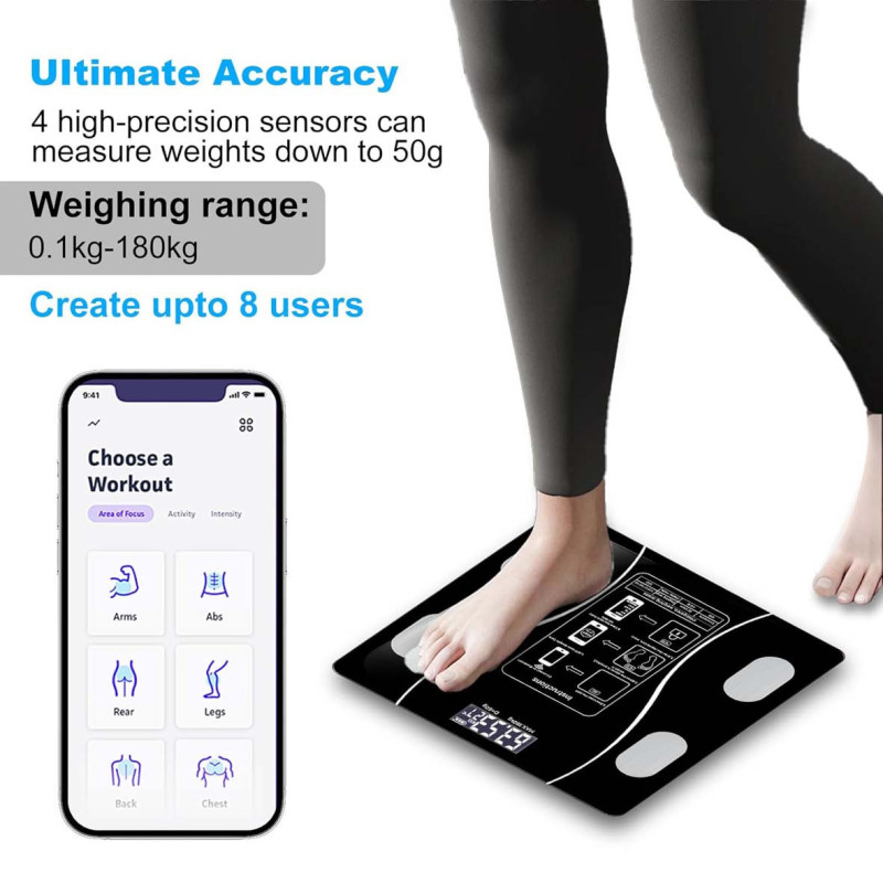 CE-25042/25118/25043 BLUETOOTH BATHROOM SCALE 180KG