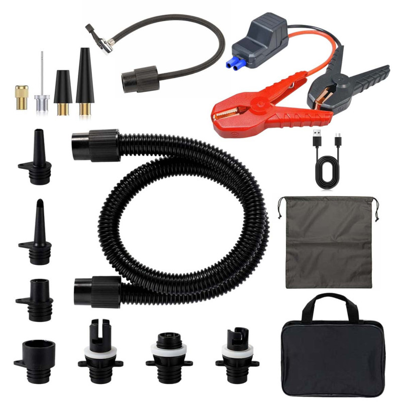 4IN1 18000AH اشتراك سيارة مع كمبريسور حجم كبير