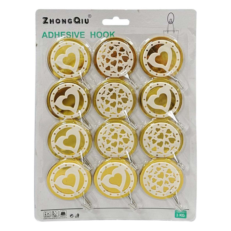 NA-75056 12PCS SET علاقة لصق متعدد الاستخدامات