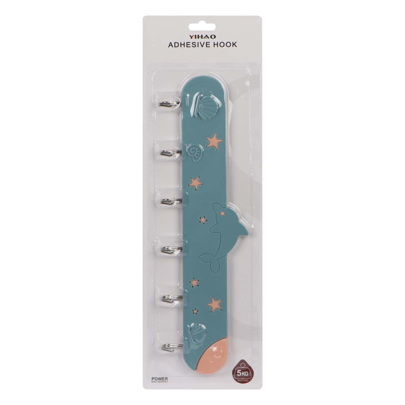 NA-75355 WALL HOOK ADHESIVE HANGER 6PCS