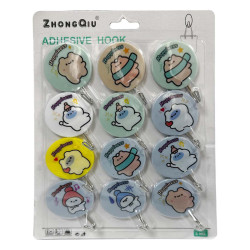 NA-75278 12PCS SET علاقة لصق متعدد الاستخدامات