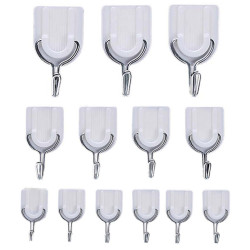 NA-75313 WALL HOOK ADHESIVE HANGER 15PCS SET