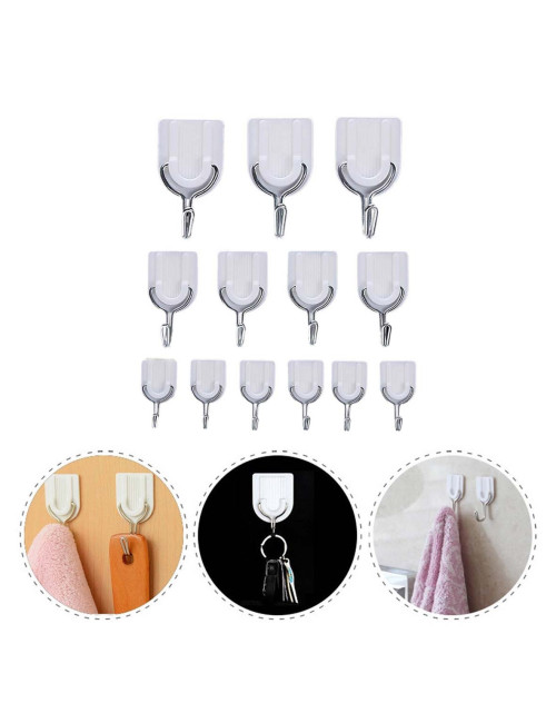 NA-75313 WALL HOOK ADHESIVE HANGER 15PCS SET