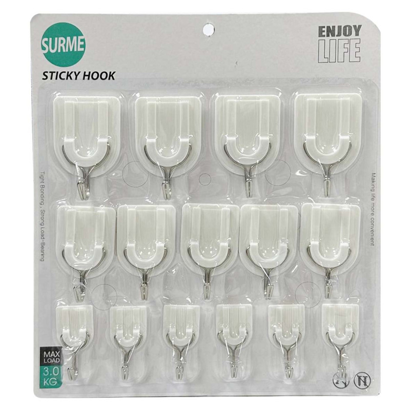 NA-75313 15PCS SET علاقة لصق متعدد الاستخدامات