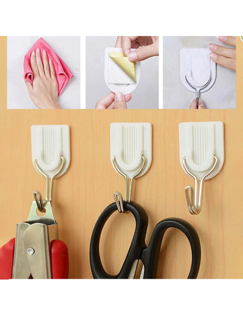 NA-75313 WALL HOOK ADHESIVE HANGER 15PCS SET