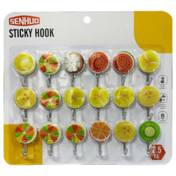 NA-75350 WALL HOOK ADHESIVE HANGER 18PCS SET