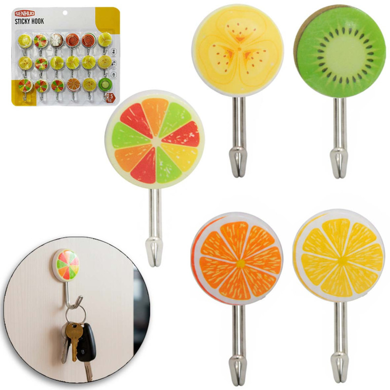 NA-75350 WALL HOOK ADHESIVE HANGER 18PCS SET