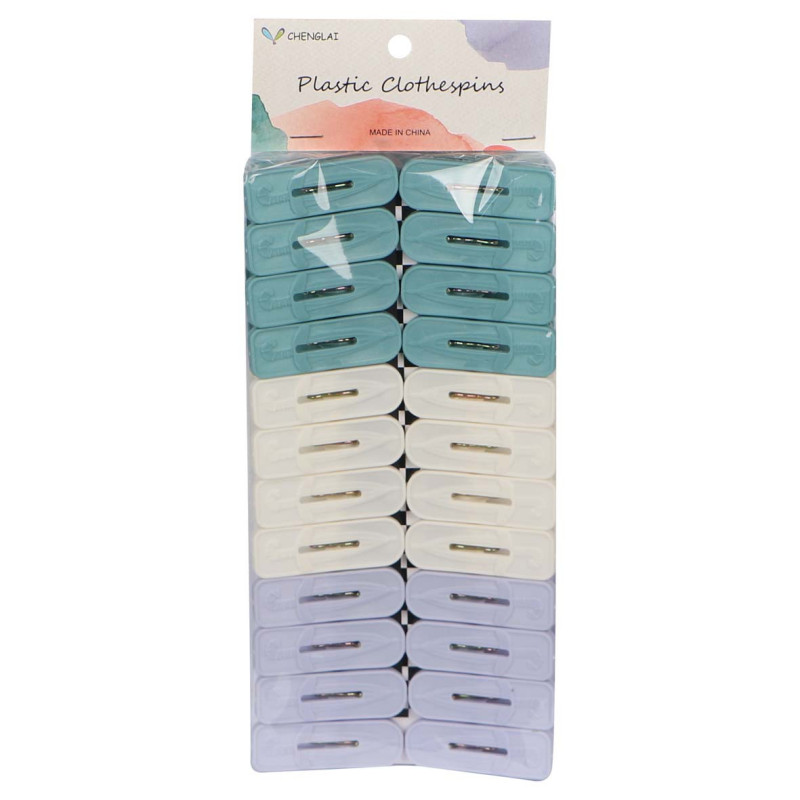 NA-75198/75202 24PCS/SET مشابك غسيل بلاستيك