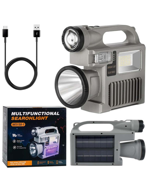 W5158-1SOLAR SEARCHLIGHT WITH MOSQUITO KILLER