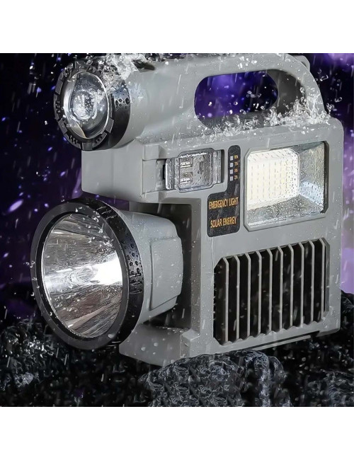 W5158-1 كشاف يدوي طاقة شمسيةمع مصيدة ذباب LED