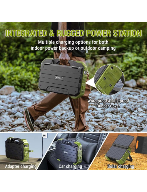 NBS PORTABLE POWERSTATION WITH SOALR PANEL 1000W