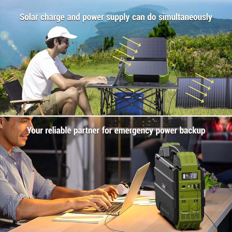 NBS PORTABLE POWERSTATION WITH SOALR PANEL 1000W