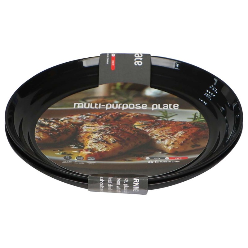 NA-75408-P MULTI PURPOSE MELAMINE-PLATE 2PCS/SET 22X22X2.4CM