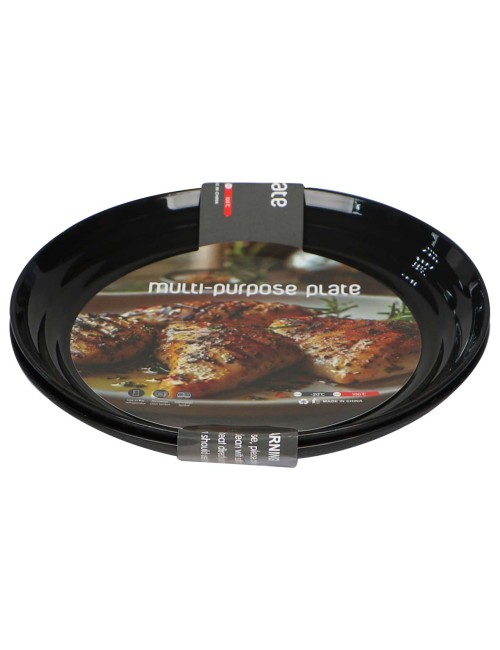 NA-75408-P MULTI PURPOSE MELAMINE-PLATE 2PCS/SET 22X22X2.4CM