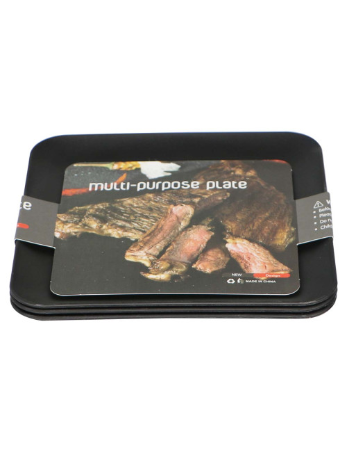NA-75421-P MULTI PURPOSE MELAMINE-PLATE 3PCS/SET 19.8X19.8X1.6CM