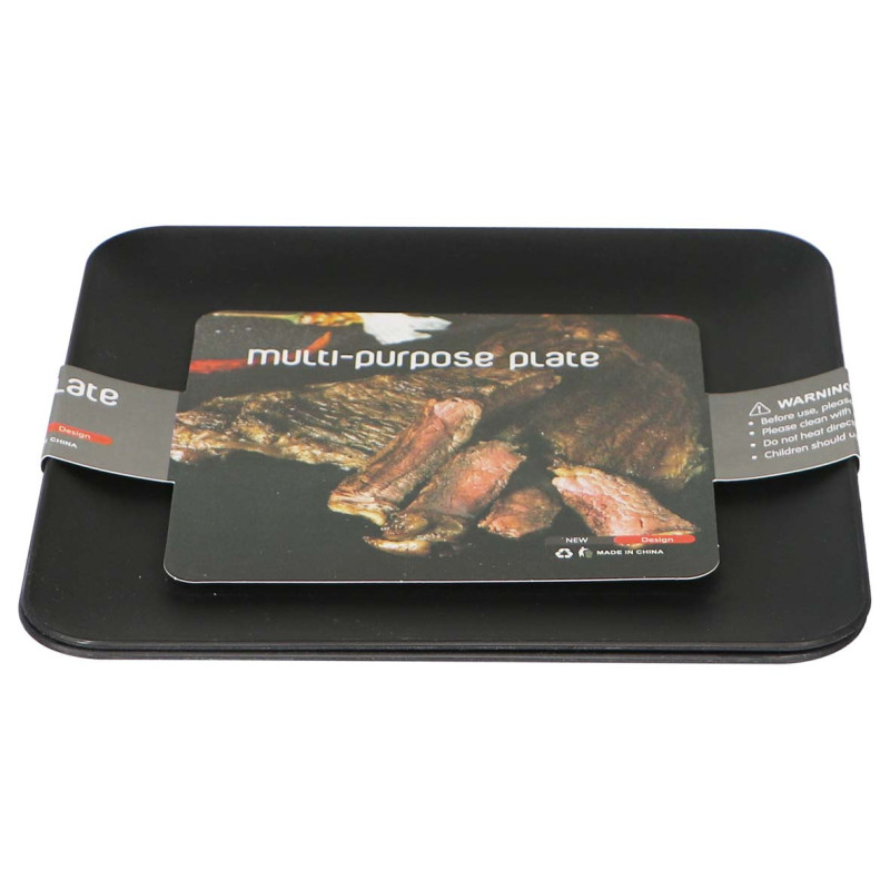 NA-75422-P 2PCS/SET 22.9X22.9X1.6CM صحن ميلامين متعدد الاستخدام