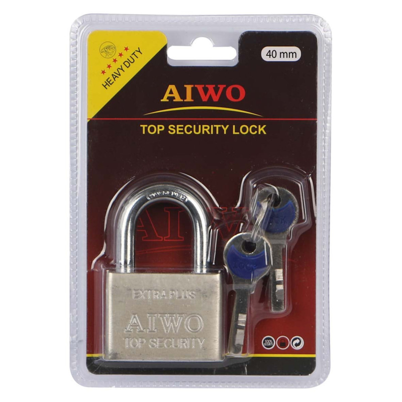 IT-81140 RECTANGULAR TOP SECURITYLOCK 40MM AIWO