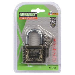 IT-81145 RECTANGULAR TOP SECURITY LOCK 55MM GUSAMI