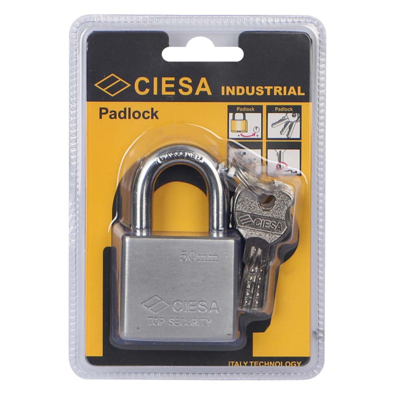 IT-81151 RECTANGULAR INDUSTRIAL PADLOCK 50MM CIESA