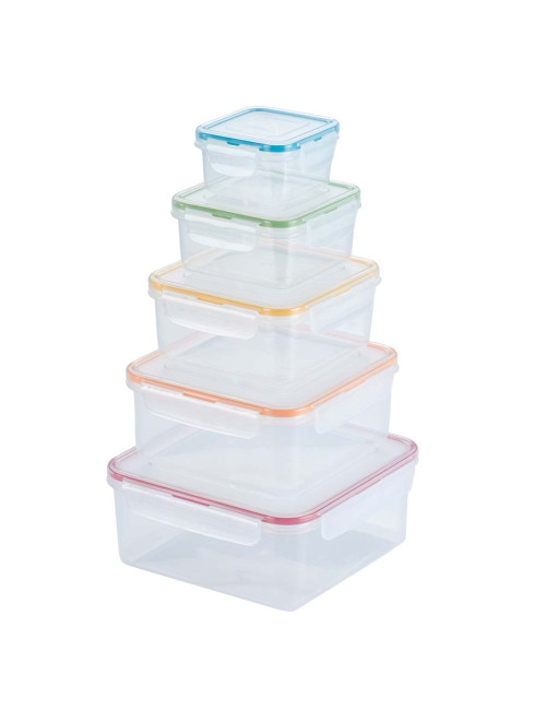 NA-75970-P 5PCS/SET 22X22X9.5CM حافظة طعام مستطيل
