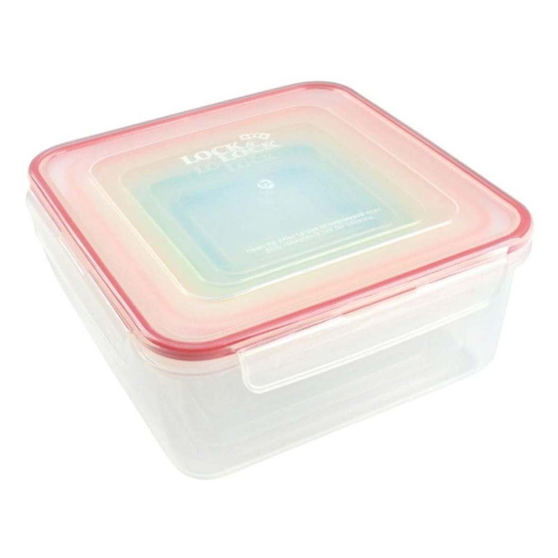 NA-75970-P RECTANGULAR LUNCH BOX 22X22X9.5CM 5PCS/SET