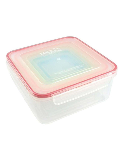 NA-75970-P RECTANGULAR LUNCH BOX 22X22X9.5CM 5PCS/SET