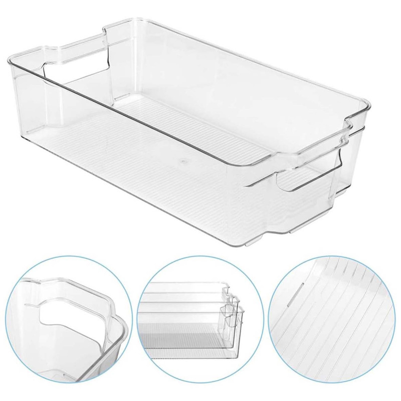 NA-75511-P/XT-9009 31.8X15.5X10CM صندوق تخزين ثلاجة شفاف