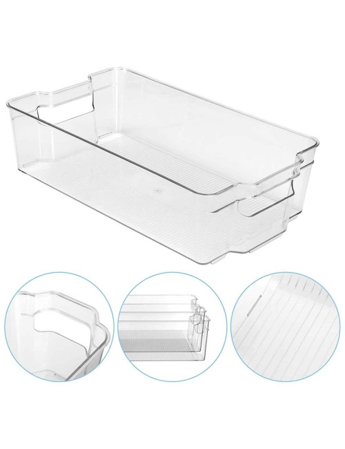 NA-75511-P/XT-9009 31.8X15.5X10CM صندوق تخزين ثلاجة شفاف